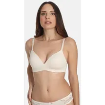 SASSA Soft-BH Classic Lace mit Spitzeneinsatz, vorgeformte Cupeinlage, Rücken aus Spitze weiß 90