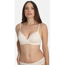 SASSA Soft-BH Classic Lace mit Spitzeneinsatz, vorgeformte Cupeinlage, Rücken aus Spitze weiß 90