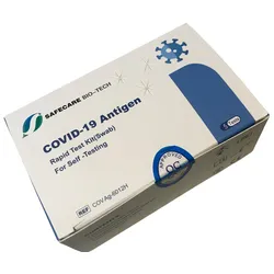SAFECARE BIO-TECH Safecare 5er-Pack Covid-19 Antigen-Schnelltest Nasenabstrich Corona Antigentest
