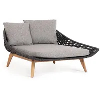 Bizzotto Tamires Lounge Daybed Aluminium/Teak