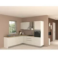 Marinelli Cucine Vormontierte Winkelküche Marina  (B x T: 250 x 225 cm, Weiß, Mit Elektrogeräten, Spüle links)