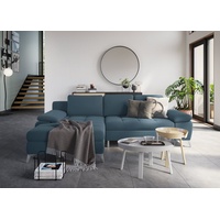 sit&more Ecksofa »Latigo L-Form«, mit Recamiere, wahlweise mit Bettfunktion und Bettkasten, blau