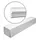Profhome Wand- und Friesleisten Profhome Weiß 12 St. 2400 x 0,5 x 0,5 cm