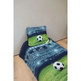 BrandMac Kinderbettwäsche Fußball Mehrfarbig 135 x 200 cm