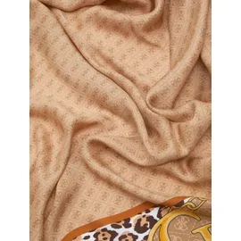 GUESS Tuch Noelle Kefiah Scarf 130X130 Latte Logo