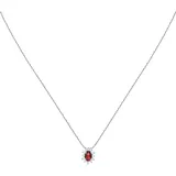 Live Diamond Kette LDW050155 Rubinrot / Silber
