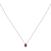 Live Diamond Kette LDW050155 Rubinrot / Silber