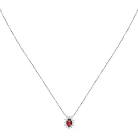 Live Diamond Kette LDW050155 Rubinrot / Silber