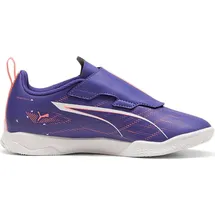 Puma Ultra 5 Play V It Jr Hallenschuhe Kinder Lapis Lazuli/White/Sunset Glow 28
