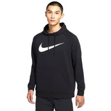Nike Herren Dri-fit Hooded Sweatshirt, Black/(White), M