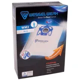 Wessel-Werk 4 x WM3 = Swirl M52 Staubsaugerbeutel für Miele mit Staubverschluss + Motorfilter