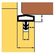 TRELLEBORG Zimmertür-Dichtung L3001 grau 100 Stk