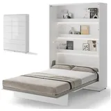 LenArt Schrankbett Bed Concept 140 x 200 cm weiß