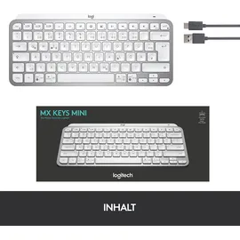 Logitech MX Keys Mini DE hellgrau