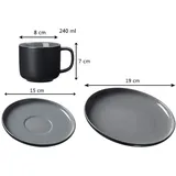 Ritzenhoff & Breker Jasper Kaffeeservice 13-tlg. schwarz