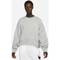 Nike Sportswear Phoenix Fleece Over-Oversized Rundhals-Sweatshirt Damen Dark Grey Heather/Sail XL