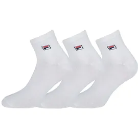 Fila Quarter Socken Unisex 3er Pack weiß 43-46