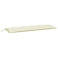 VidaXL Gartenbank-Auflagen 2 Stk. Cremeweiß 150x50x7 cm Oxford-Gewebe