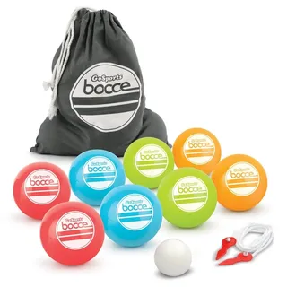 GoSports Unisex-Erwachsene Boccia Bocce Set, Verschiedenfarbig