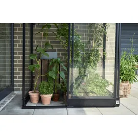 Juliana Halls Gewächshaus Qube Lean-to 24 Schwarz 0,8 m2