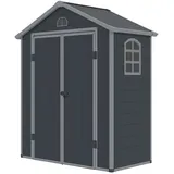 Westmann Kunststoff Gerätehaus Universo M Anthrazit 190x104x226 cm | | 1x2 m - Anthrazit