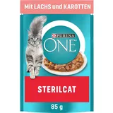 PURINA ONE STERILCAT in Sauce Lachs 26x85g