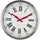 EUROTIME Funk Wanduhr 40 cm 56860-07 silber