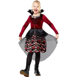Vampir Prinzessin Ella Mädchenkostüm - Kinder-8-10-Jahre