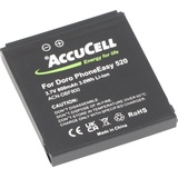 AccuCell Akku für Doro PhoneEasy 520 DBF-800A, DBF-800B, DBF-800C, DBF-800D, DBF-800E 43,7x39,6x5,5mm
