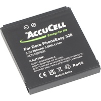 AccuCell Akku für Doro PhoneEasy 520 DBF-800A, DBF-800B, DBF-800C, DBF-800D, DBF-800E 43,7x39,6x5,5mm