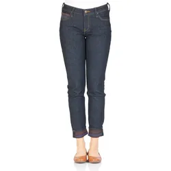 Lee Damen Jeans Scarlett Skinny Fit Blau Normaler Bund Reißverschluss W 25 L 33