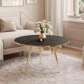 lookway Soleil Gold Schwarz Marmor 70 x 47 x 50 cm
