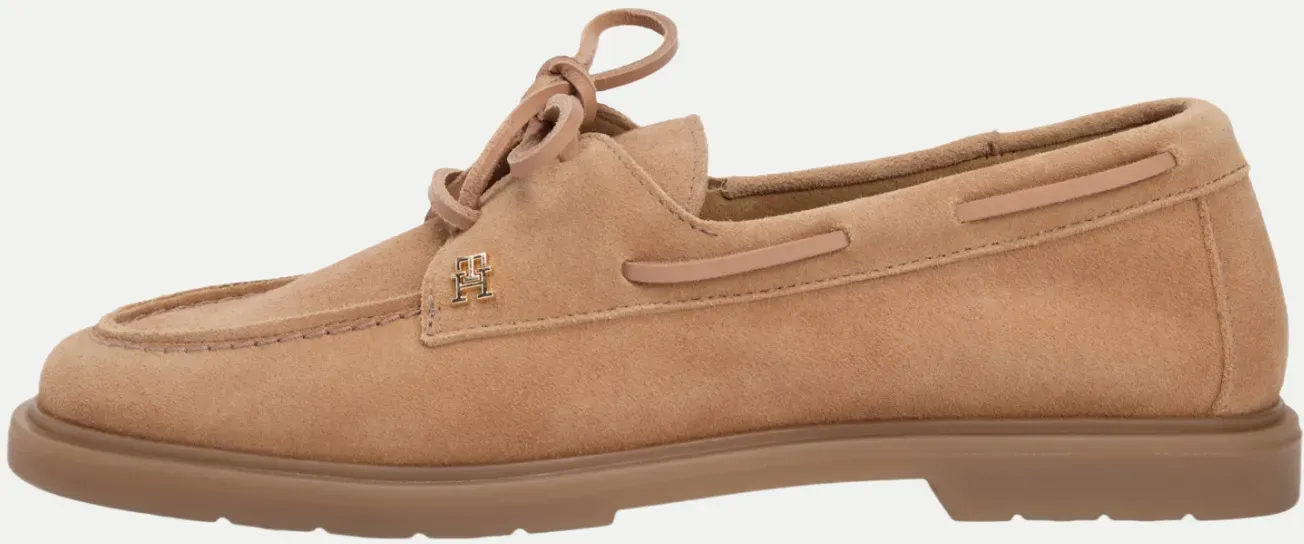 Bootsschuhe aus Wildleder Beige 40