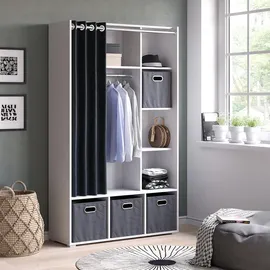 Vicco Kinderkleiderschrank Luigi 105,8 x 178,1 cm Kiefer weiß