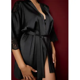 bonprix Kimono Schwarz L