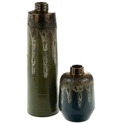 Vase Kampagne Nachtblau 28 cm - Rund Keramik Amadeus 20x20 cm