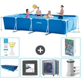 Rechteckiger Frame Pool - 450x220x84 Cm - 7-teilig  S156