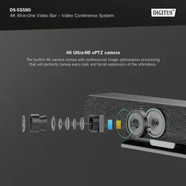 Digitus 4K All-In-One Video Bar Pro - Videokonferenz-System