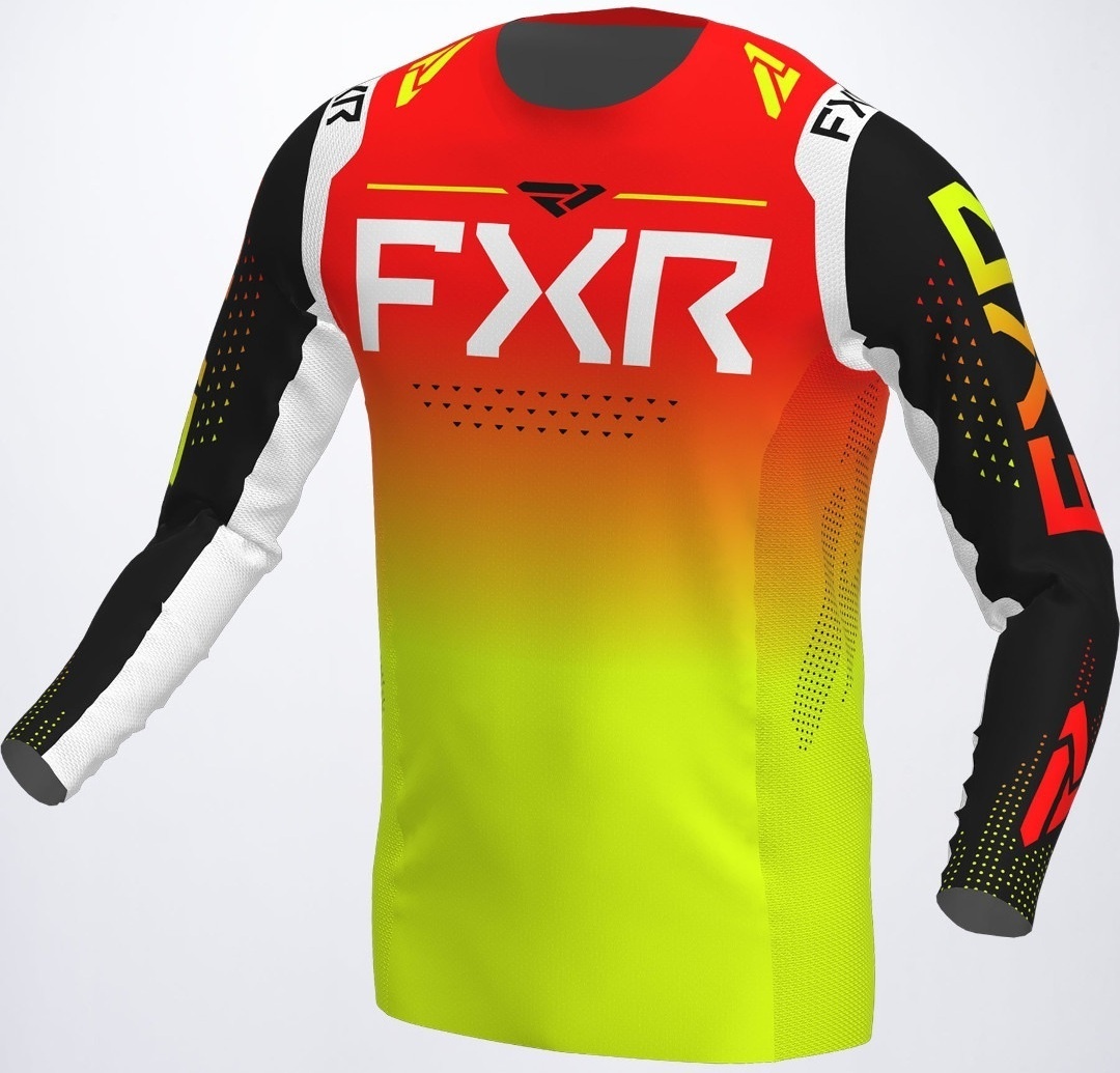 FXR Helium RaceDiv Motorcross Jersey, rood-geel, XL Voorman