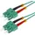 helos LWL Patchkabel SC/SC Duplex 50/125μm OM3 aqua 1,0m