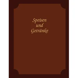 Adina Speisekarte Menümappe A4 dunkelbraun / braun