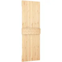 vidaXL Schiebetür rechts 70 x 210 cm Braun/Weiß