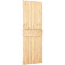 vidaXL Schiebetür rechts 70 x 210 cm Braun/Weiß
