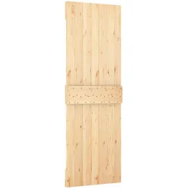 vidaXL Schiebetür rechts 70 x 210 cm Braun/Weiß