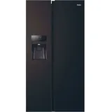 Amerikanischer Kühlschrank - HAIER - SBS 90 Serie 3 HSR3918EIPB - Klasse E - 515 L - 180 x 90 x 65,9 cm - Schwarz