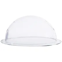 HMF 46735 Halbkugel aus Acryl mit Krempe, DIY Acrylhaube, Ø 35 cm, Transparent