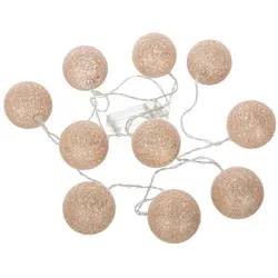 Atmosphera - Weihnachtsgirlande mit 10 LED-Kugeln D7