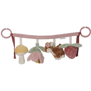 Little Dutch 9011 Stoff Kinderwagenkette Spielzeug für Babyschale - Fairy Garden rosa