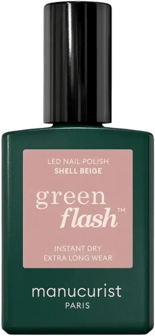 Manucurist Green Flash Nail Polish Shell Beige  (15 ml)
