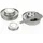 Boska Fonduebrenner mit Flammenregler 2 Brenner und einen Flammenregulierer/Recyclingmaterial/Silber